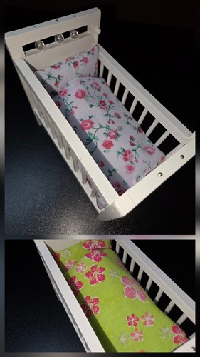 Dolls house cot bedding - 2, x