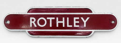 Vintage rothley enamel railway - rothley,