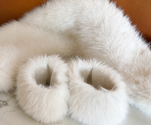 Piece detachable faux - faux, fur