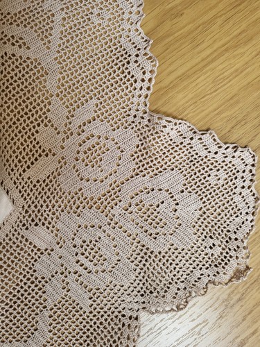 Vintage linen tablecloth - linen,
