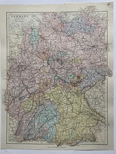 1882 Germany Hand Coloured