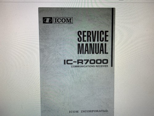 Icom r7000 service - icom, ic-r7000