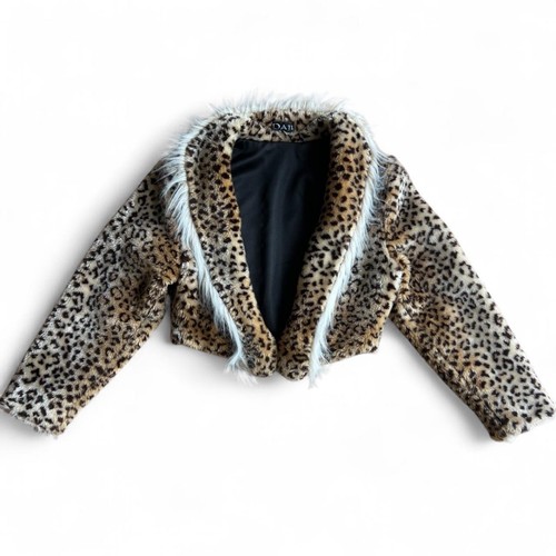 Vintage 80s leopard print faux - vintage,