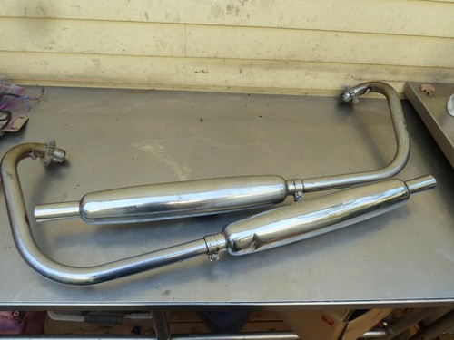 Exhaust system left right - , cans