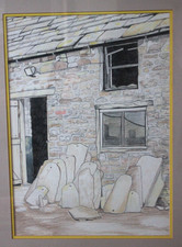 Original art work old farm