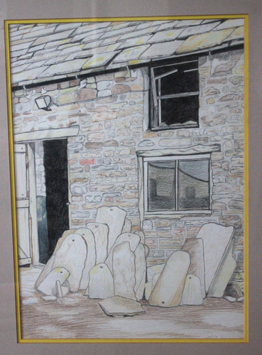 Original art work old farm