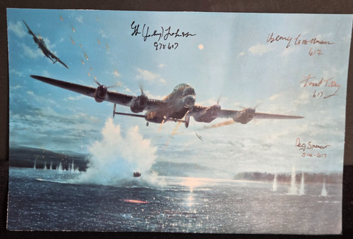 Photo dambusters run signed - photo,