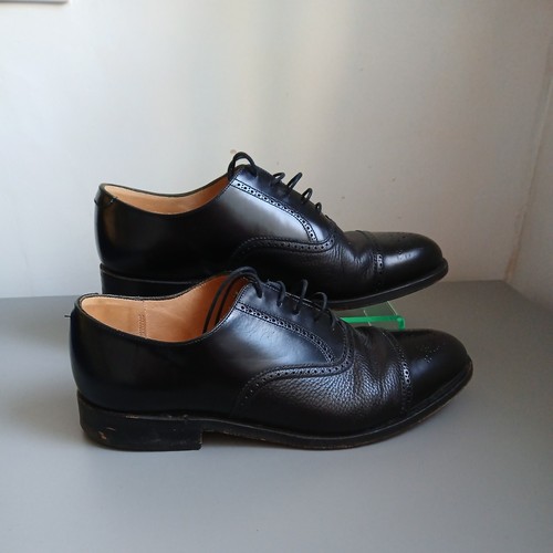 Grenson black leather oxford - leather,