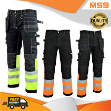 Mens Work Hi Viz Cargo Combat