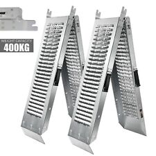 2pc Foldable Loading Ramps For Golf Buggy / Motor Bike / Quad / Scooter - 400Kg