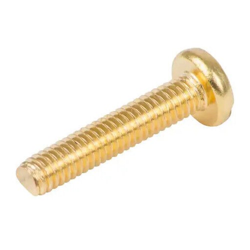 Solid brass slotted machine - brass,