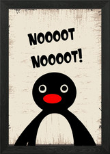 Pingu Says No! Framed Wall Art