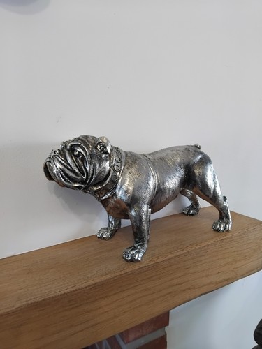 Bling bulldog silver coloured - bling,