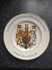 Royal 1981 Wood & Sons Pride of Britain Charles & Diana Wedding Souvenir Plate