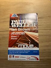 Used Paul Weller Manchester Old Trafford Cricket Ticket Stub 12/07/2002 RARE