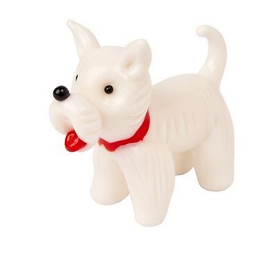 Small glass westie - small,