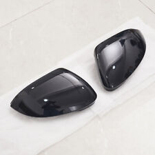 PAIR WING MIRROR COVER CAPS WITH SIDE ASSIST FOR VW GOLF 8 MK8 GTI R GLOSS BLACK
