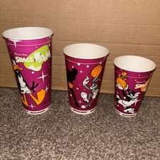 Looney Tunes Space Jam 1997 McDonald's Disposable Cup Set