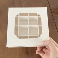 20-60X Empty Pick and Mix Sweet Boxes with Inserts White Window Display Gift Box