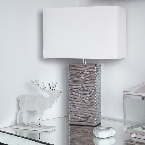 Table lamp modern - lamp, chrome