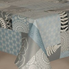 Art Deco Blue Fern leaves