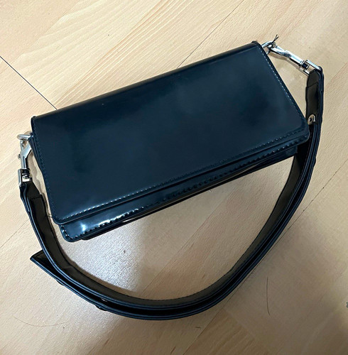 Zara black faux leather - faux,