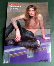 SEBASTIAN BACH / SKID ROW  -  2 PAGE CLIPPING CENTREFOLD/PIN UP POSTER