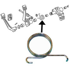 Return spring for brake pedal