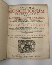 1681 Summa Conciliorum Carranza Latin Theology Leuven Ed Monastery Provenance