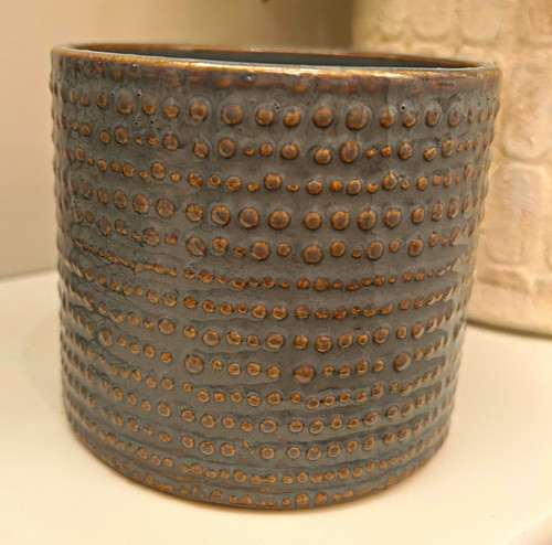 Artsy round plant pot - artsy,