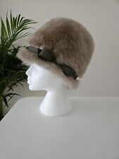 Vintage 1960s Modelled By Edna Wallace Mayfair London Ladies Fur Hat