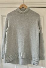 Uniqlo C Clare Waight Keller Women’s Grey Cotton Wool Roll-Neck Jumper XS UK 6-8