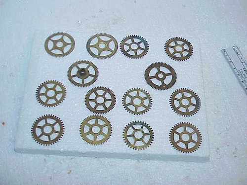 Used brass clock - 14,