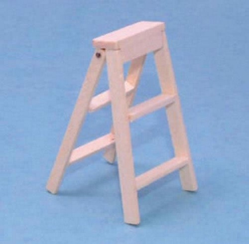Small folding wooden steps - small,