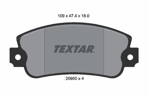 Fits textar 2095005 - 4x, ✅fits
