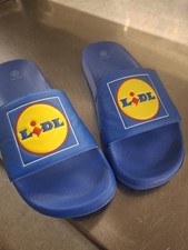 Lidl Sliders Size UK 10 Blue Worn Twice But Very Clean Sandles
