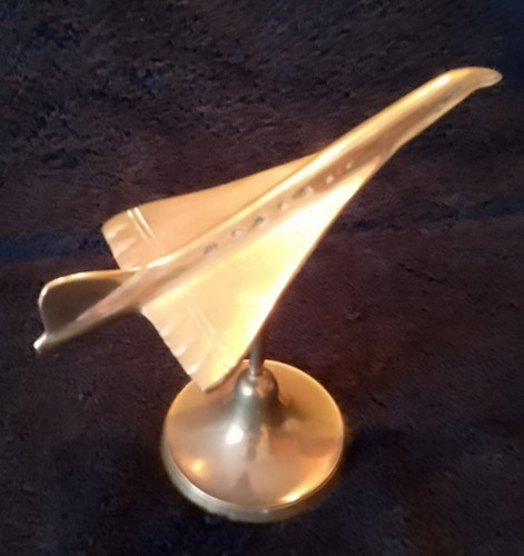 Solid brass model concorde - of,