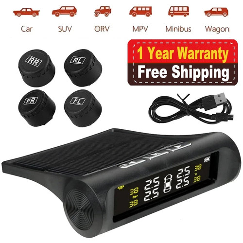 Wireless solar tpms lcd - solar, car