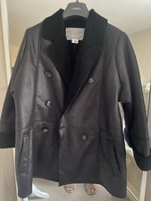 Faux Black Shearling Coat From
