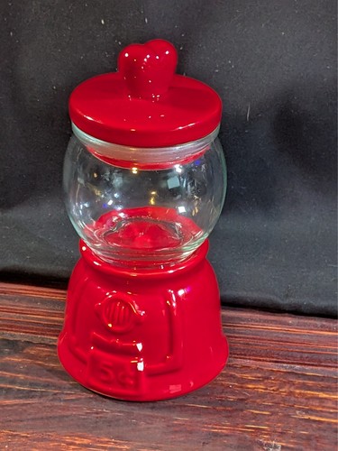 Red small gumball machine - red,