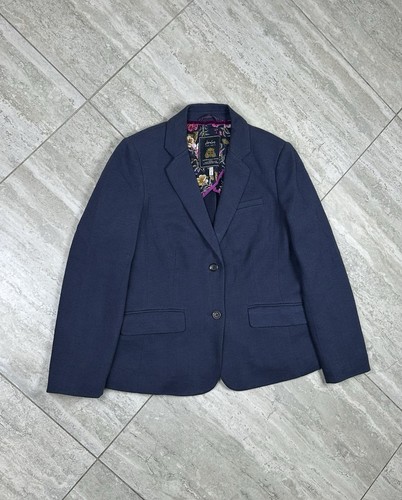 Joules navy cotton blazer - navy,
