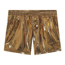 Leather Boxer Shorts Low Rise Short Panties Club Underwear Men's Shiny Patent