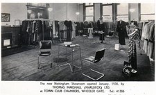 Thomas Marshall Nottingham Advertising 1936  unused RP old postcard