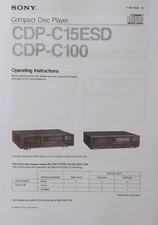 Sony CDP-C15ESD / CDP-C100 CD