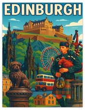 Edinburgh Scotland Magnet –