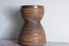 VINTAGE INDIAN WOODEN GRAIN POT - ASIAN WOODEN POT - ASIAN WOOD CONTAINER POT 3