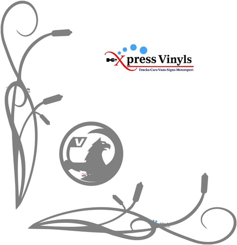 Vivaro van window decals 2 - vivaro, x