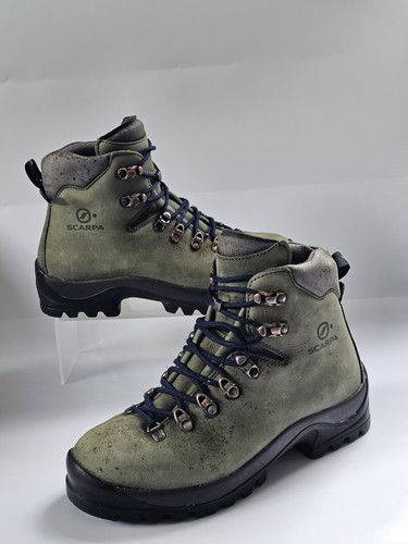 Scarpa green nubuck leather - nubuck,