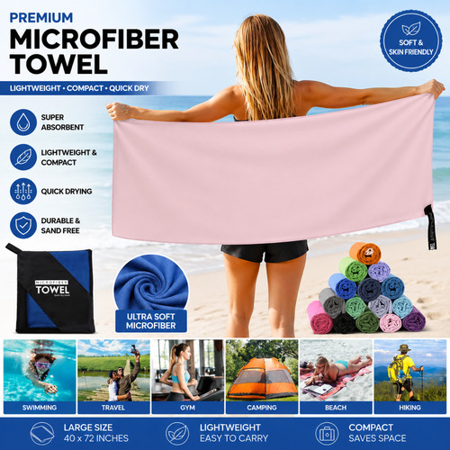 Quick dry microfibre towel - quick,