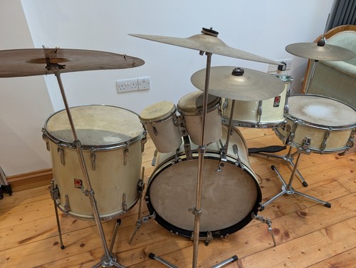 Vintage premier drum kit - kit, circa